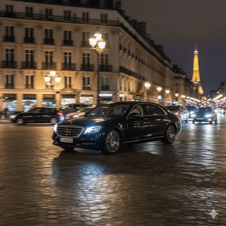 Private chauffeur transfers from Paris with Vendôme Prestige International